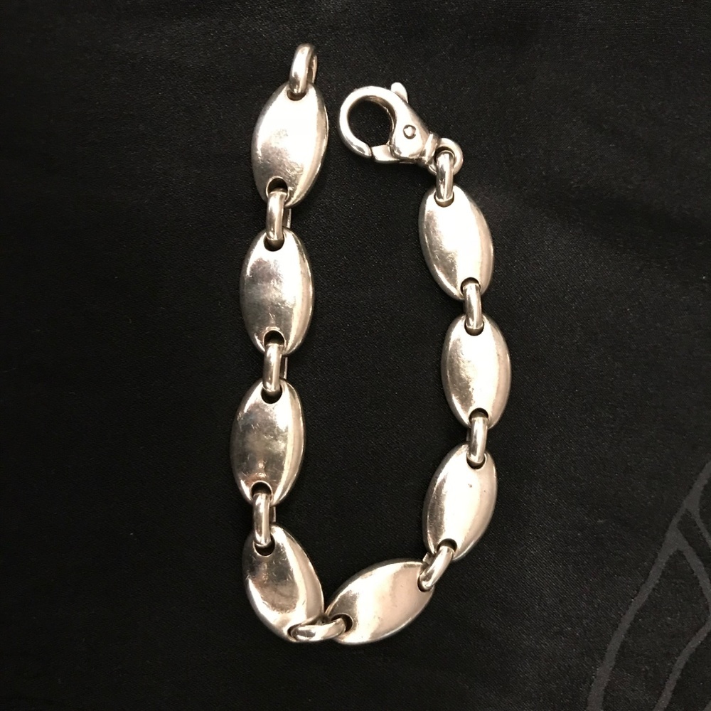 Tiffany & Co. Sterling Silver Pebble Link Bracelet